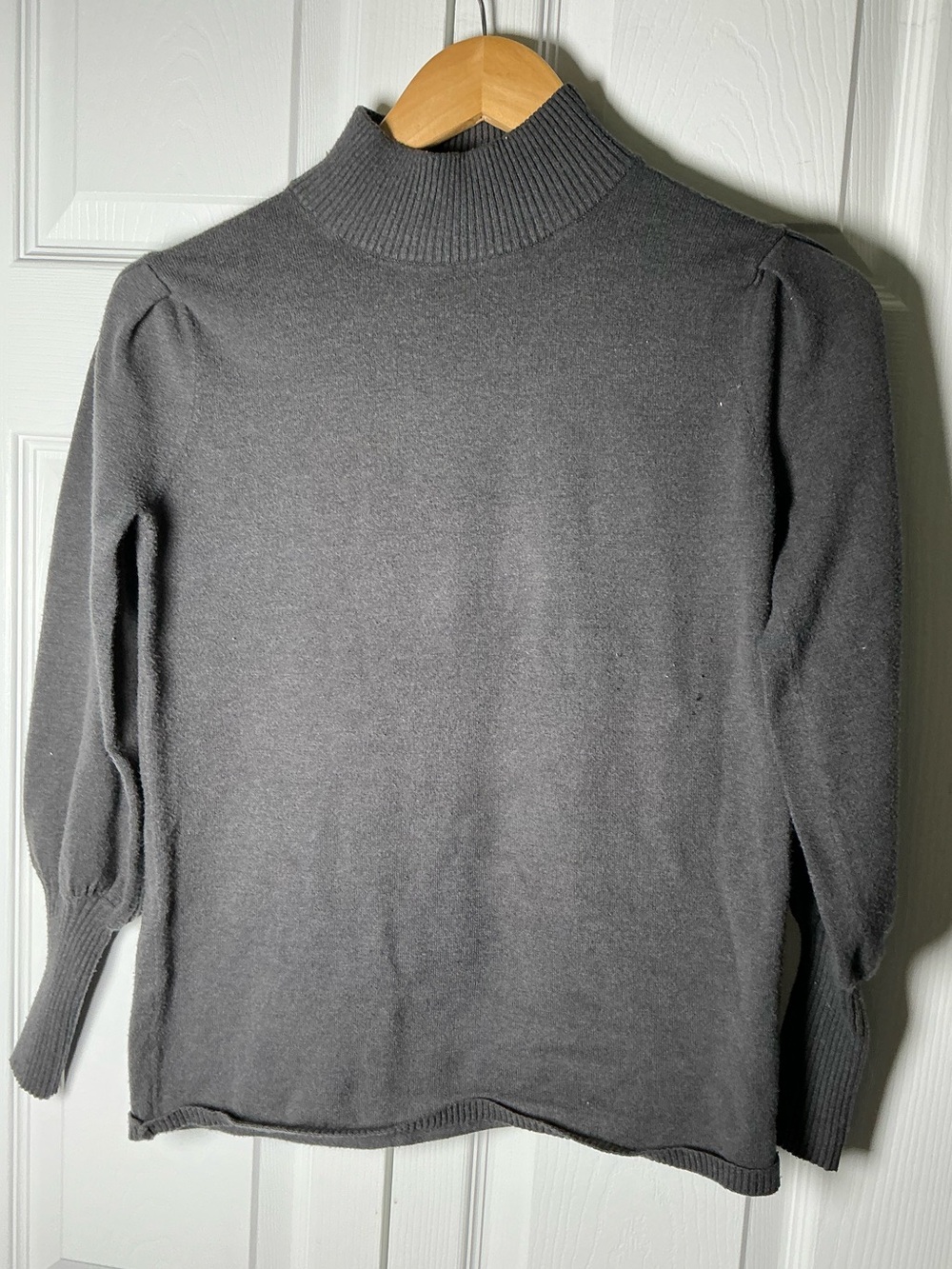 Catherine Malandrino Charcoal Gray Turtleneck Sweater